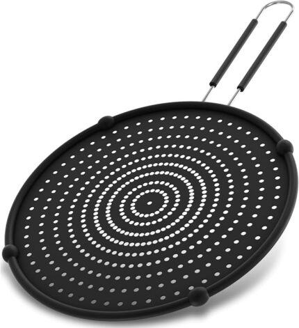13-Inch Black, Fit Pans (12" to 13") Silicone Grease Splatter Guard